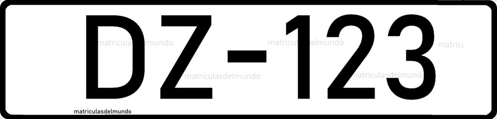 Free City of Danzig car license plate