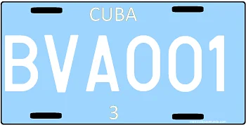 matricula vehiculos del estado cuba antigua