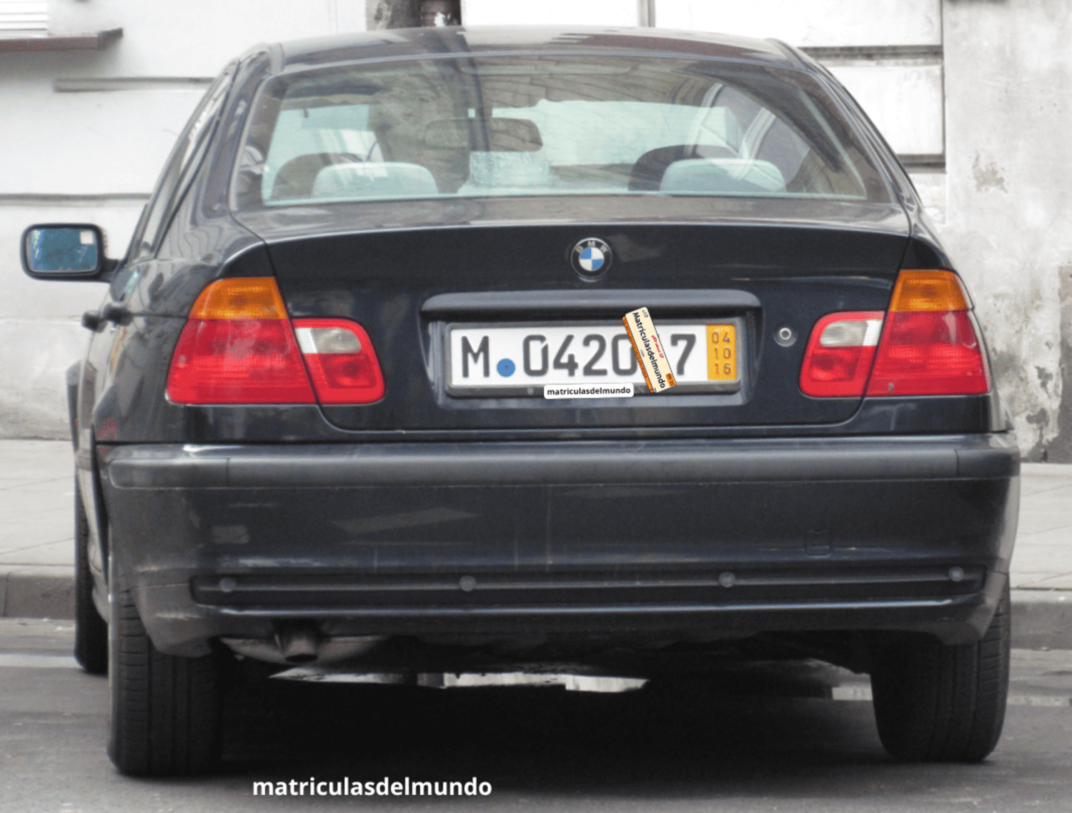 Matrícula de BMW Serie 3