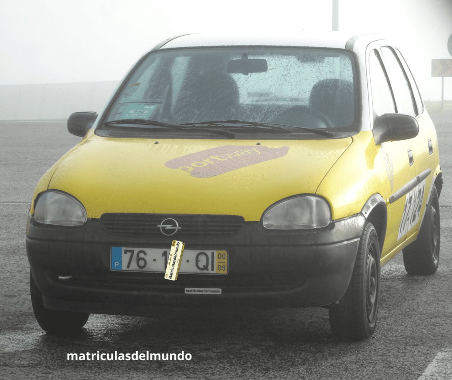 Matrícula de Opel Corsa