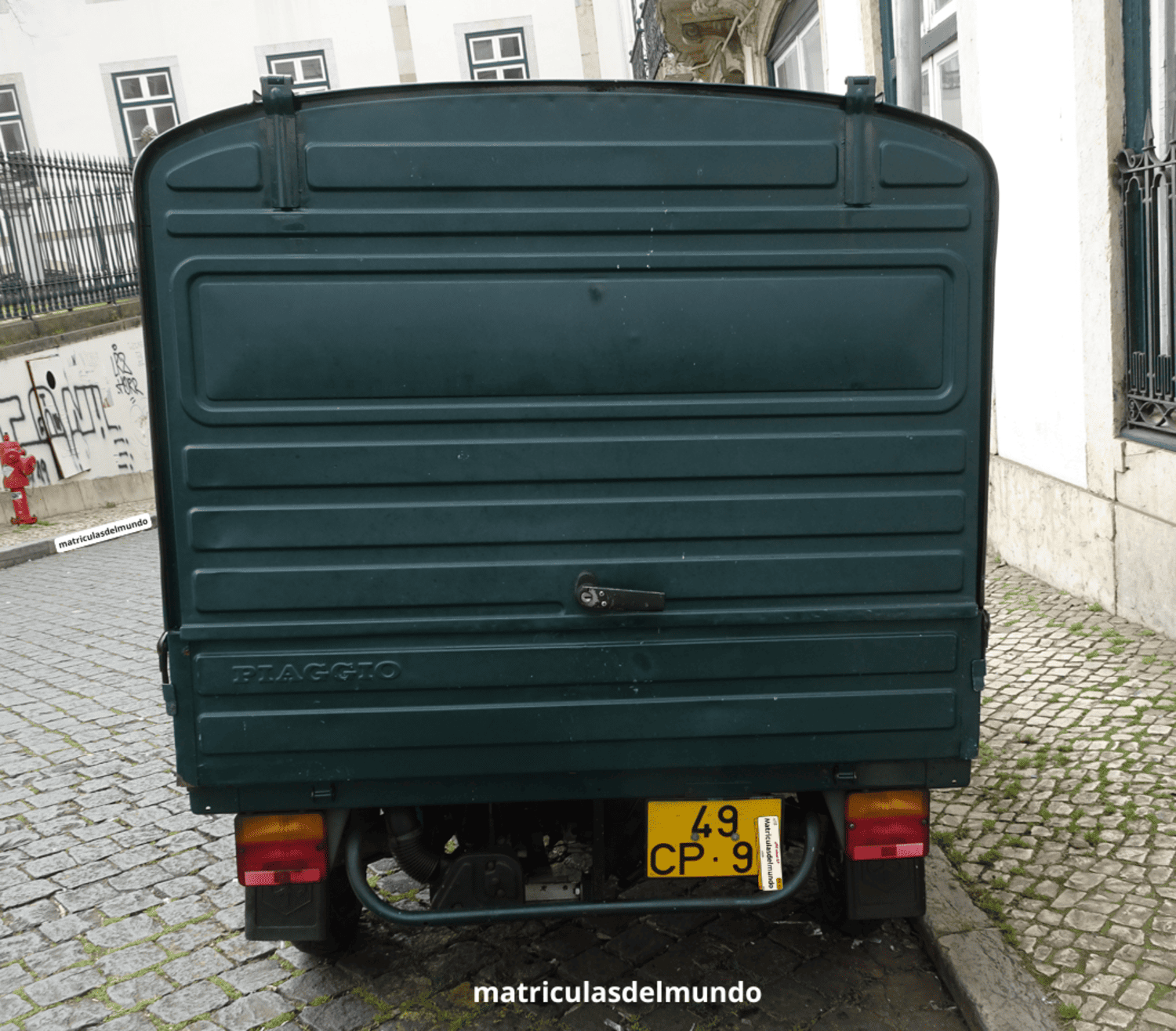 Matrícula de Moto Piaggio
