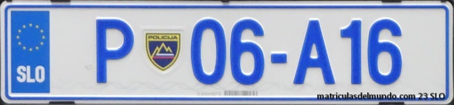 Matrícula de coche de policía de Eslovenia