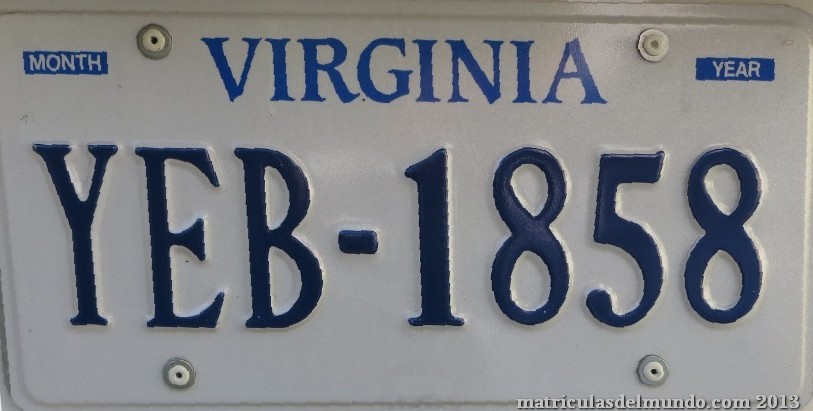 Matrícula de coche de Virginia