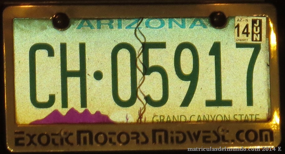 Matrícula de coche de Arizona