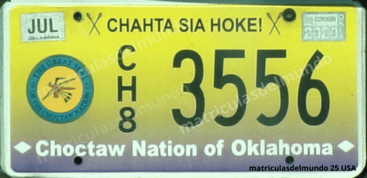 Imagen de matrícula de la Nación Choctaw