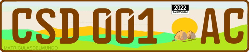 Eswatini Swaziland commercial vehicle license plate