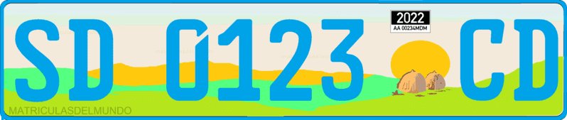 Eswatini Swaziland diplomatic car license plate