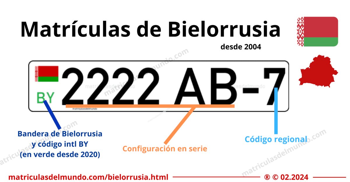 How current Belarus car plates work