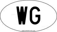 Código de oval reconocimiento internacional de Granada WG