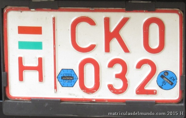 Matrícula de Hungría del sistema antiguo de personal de embajada no diplomático CK