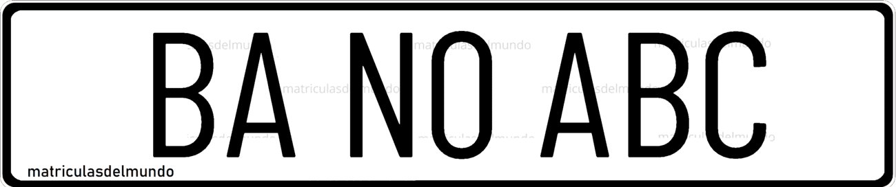 Matrícula militar de la India de color blanco