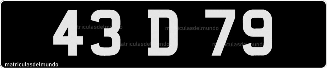 matricula negra irlanda normal antigua