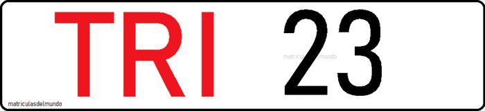 Free Territory of Trieste car license plate