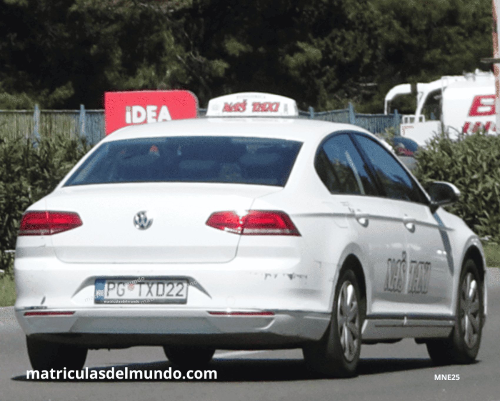 Matrícula de Volkswagen Passat