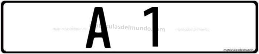 Placa oficial noruega con corona real utilizada por la Casa Real