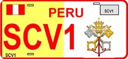 Matrícula del Papa en Perú