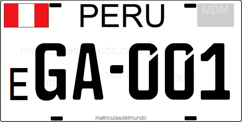 matrícula especial para el gobierno de Perú