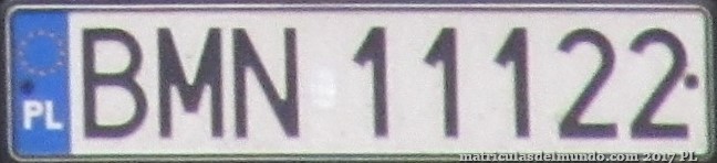 matrícula de coche de Polonia BMN