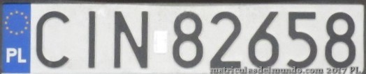 matrícula de coche de Polonia CIN