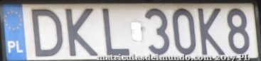 matrícula de coche de Polonia DKL