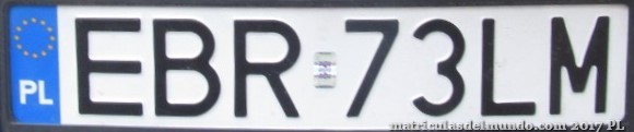 matrícula de coche de Polonia EBR