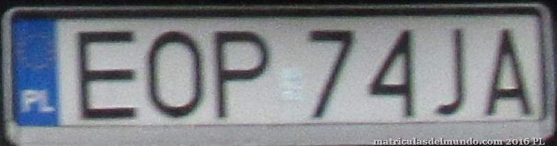 matrícula de coche de Polonia EOP