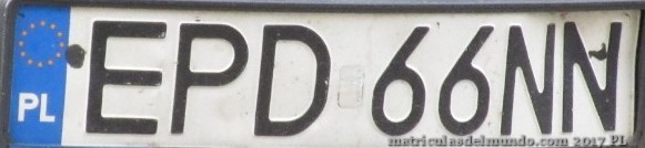 matrícula de coche de Polonia EPD