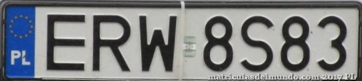 matrícula de coche de Polonia ERW