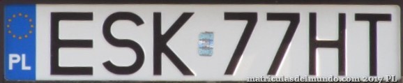 matrícula de coche de Polonia ESK