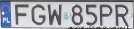 matrícula de coche de Polonia FGW