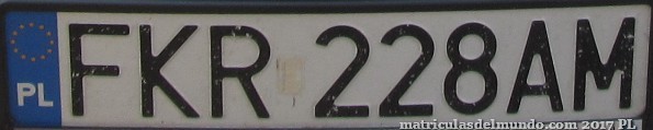 matrícula de coche de Polonia FKR