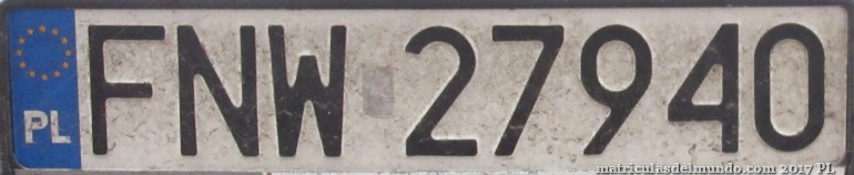 matrícula de coche de Polonia FNW