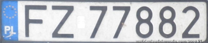 matrícula de coche de Polonia FZ