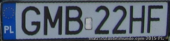 matrícula de coche de Polonia GMB