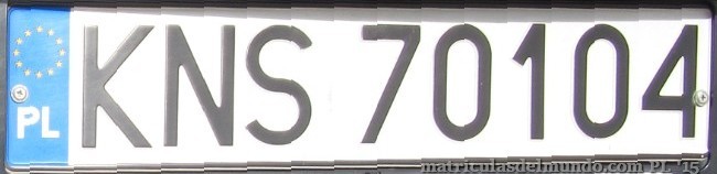 matrícula de coche de Polonia KNS