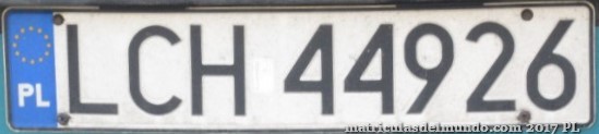 matrícula de coche de Polonia LCH