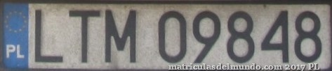 matrícula de coche de Polonia LTM