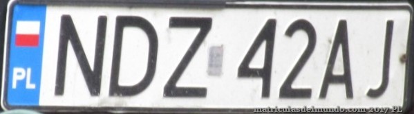 matrícula de coche de Polonia NDZ