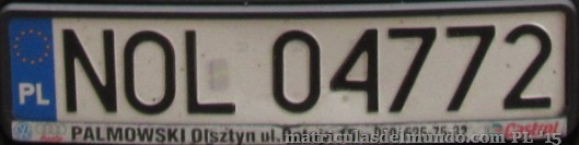 matrícula de coche de Polonia NOL