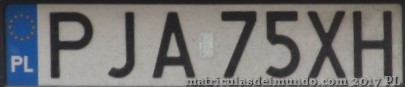 matrícula de coche de Polonia PJA