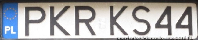 matrícula de coche de Polonia PKR