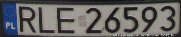 matrícula de coche de Polonia RLE