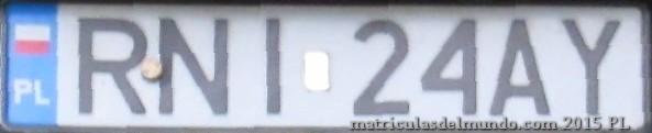 matrícula de coche de Polonia RNI