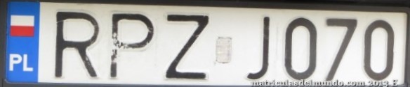 matrícula de coche de Polonia RPZ