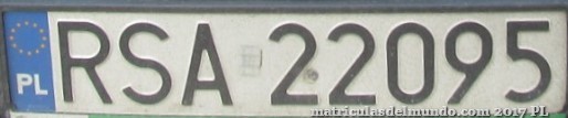 matrícula de coche de Polonia RSA
