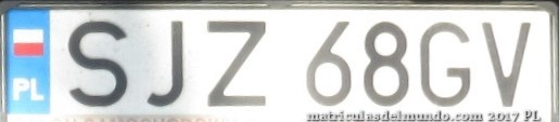 matrícula de coche de Polonia SJZ