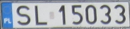 matrícula de coche de Polonia SL