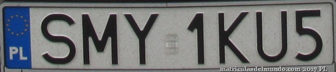 matrícula de coche de Polonia SMY