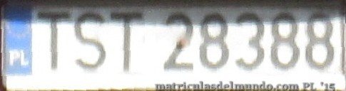 matrícula de coche de Polonia TST