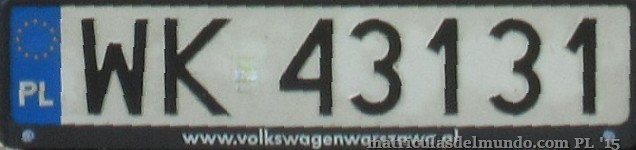 matrícula de coche de Polonia WK